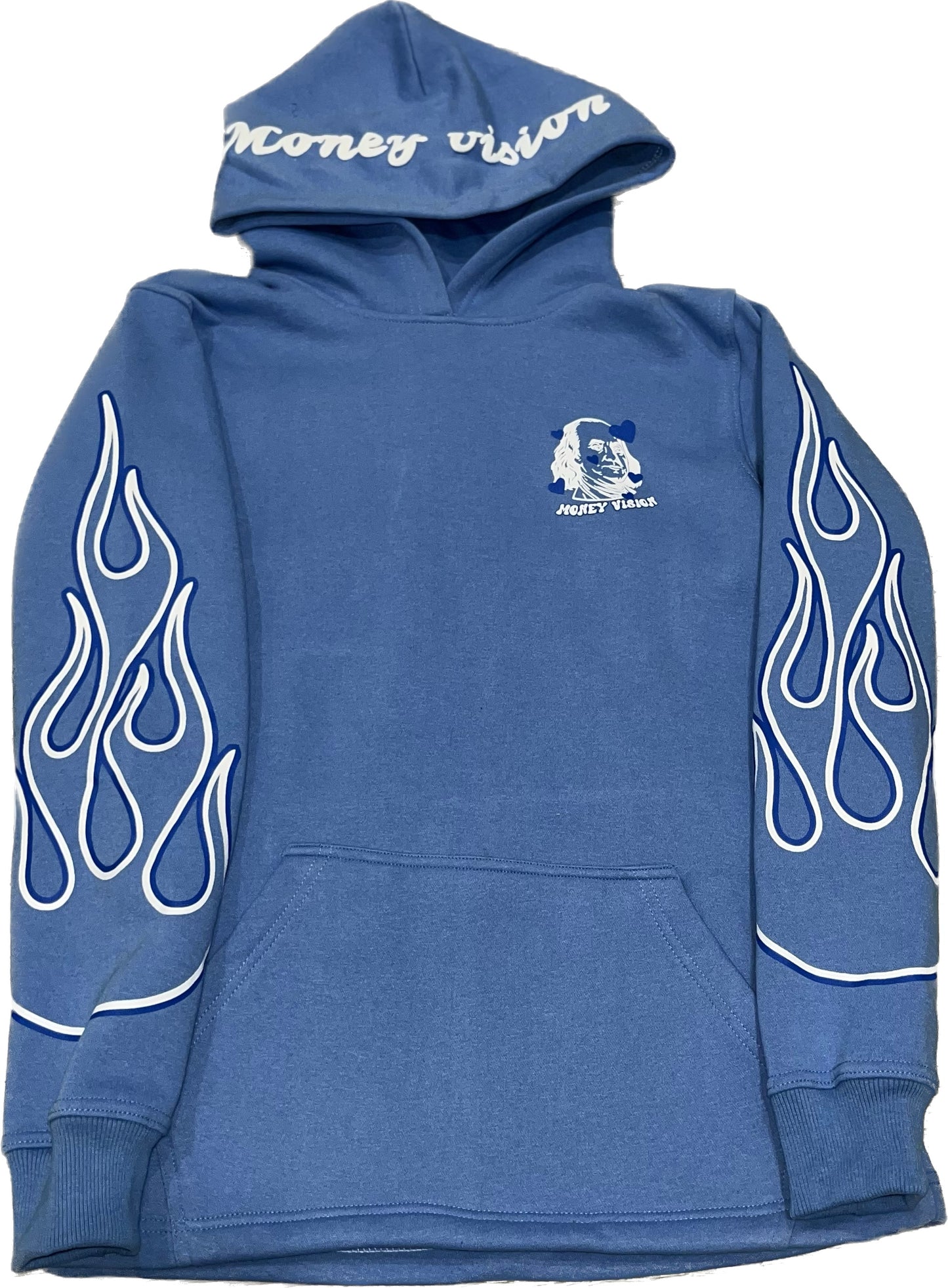 " GET MONEY" BLUE HOODIE