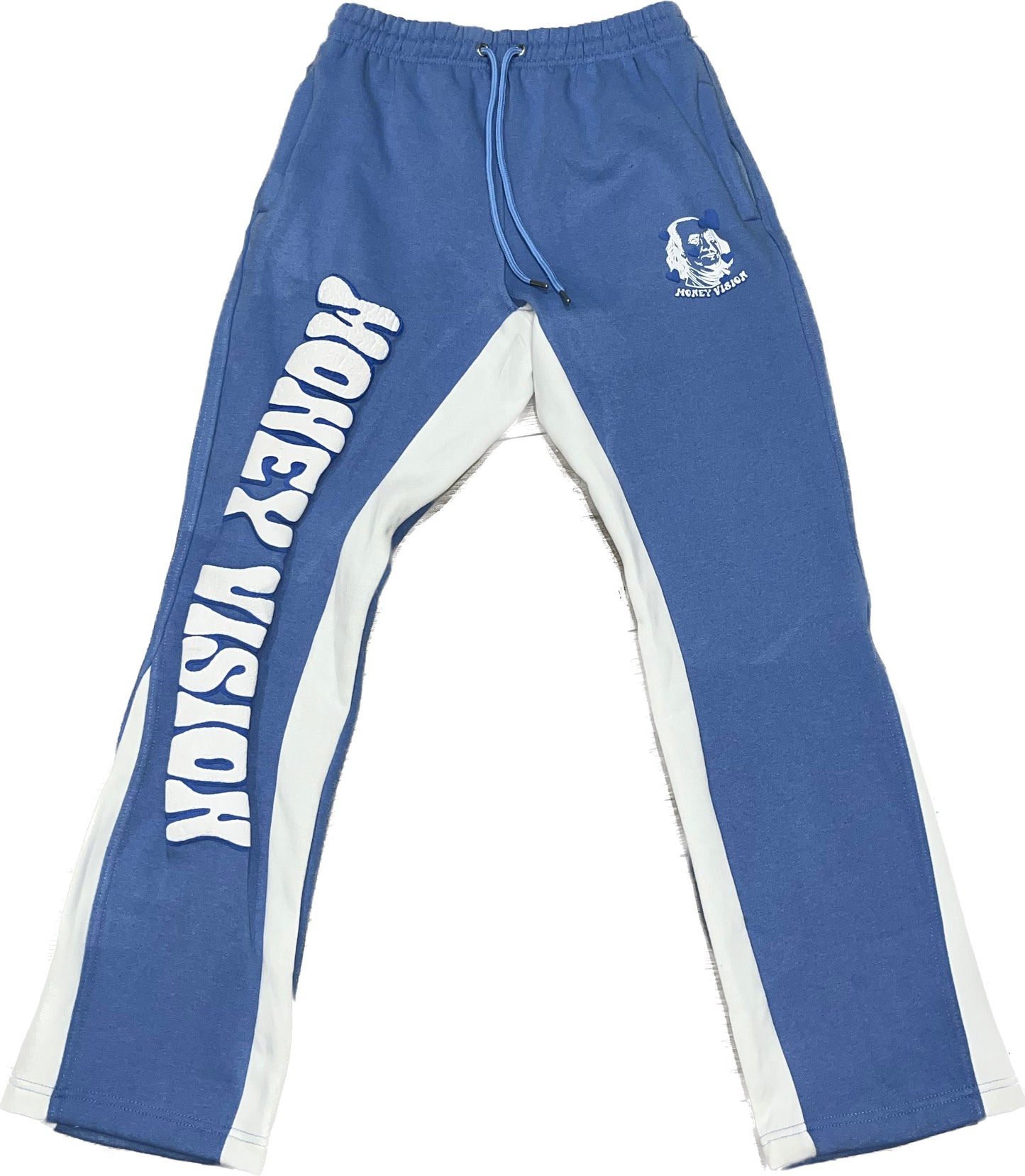 "GET MONEY" BLUE FLARE BOTTOM